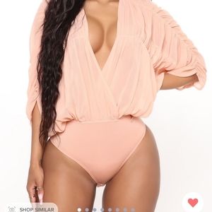 Fashion Nova, Medium Peach Bodysuit